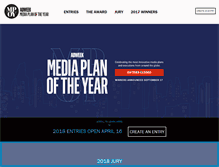 Tablet Screenshot of mediaplanoftheyear.com